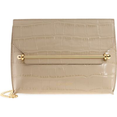 Strathberry Strathberry Large Stylist Croc Embossed Clutch