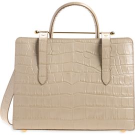 Strathberry Strathberry Midi Croc Embossed Tote