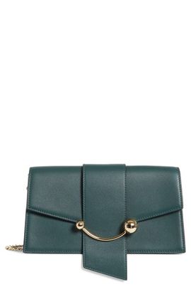 Strathberry Strathberry Mini Crescent Leather Clutch