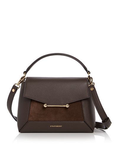 Strathberry Strathberry Mosaic Leather & Suede Shoulder Bag