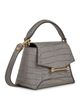 Strathberry Strathberry Mosaic Nano Soft Embossed Croc Top Handle Bag - 5
