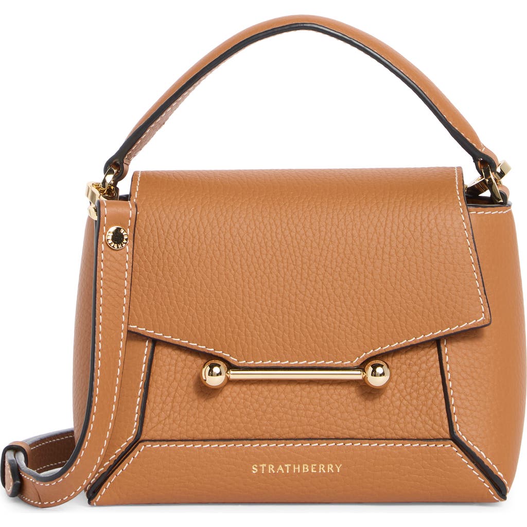 Strathberry Strathberry Nano Mosaic Grained Leather Top Handle Bag