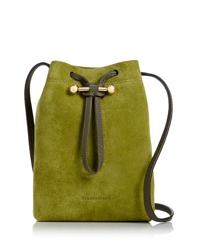 Strathberry Strathberry Osette Midi Suede Pouch Bucket Bag