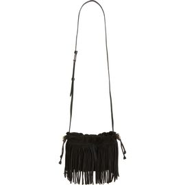 Strathberry Strathberry x Cinq à Sept Drawstring Fringe Suede Crossbody Bag