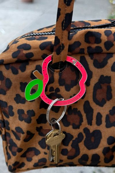 Strawberry Western Strawberry Western Apple Carabiner in Red, Women's at Urban Outfitters