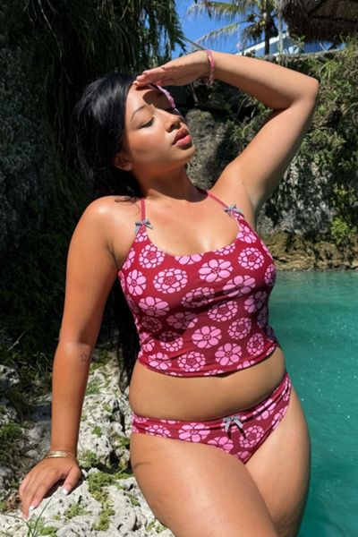 Strawberry Western Strawberry Western Brief Bikini Bottom in Pink, Women's at Urban Outfitters