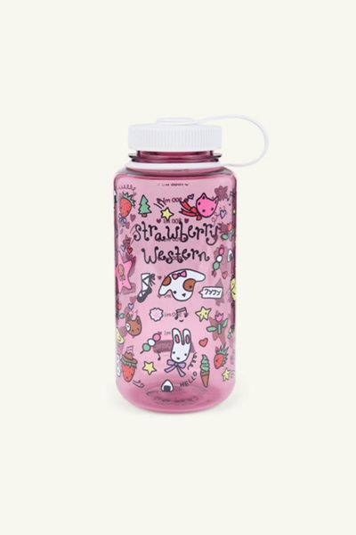 Strawberry Western Strawberry Western Mori Friends 32 oz Nalgene Water Bottle in Rose at Urban Outfitters