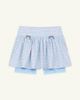 Strawberry Western Strawberry Western Rika Ruffle Skort in Blue/Ivory Stripe, Women's at Urban Outfitters - 4