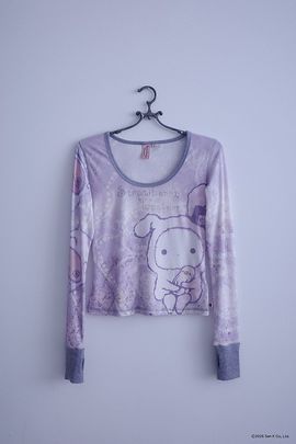 Strawberry Western Strawberry Western Sentimental Circus Shappo Top in Purple, Women's at Urban Outfitters