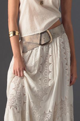 Streets Ahead Low-Slung Italian Leather Belt