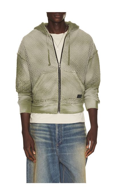 Strike Oil Strike Oil Double Sleeve Net Zip Hoodie