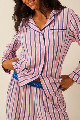 Stripe & Stare Stripe & Stare Ecovero Long Sleeve Pyjama Top
