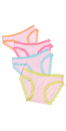 Stripe & Stare Stripe & Stare Original Knicker Panties Four Pack Neon Kiss