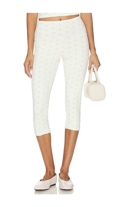 STRUT-THIS STRUT-THIS The Eyelet Capri Pant