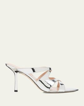 Stuart Weitzman 85mm Rubie Strappy Leather Sandals