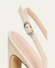 Stuart Weitzman 85mm Stassi Leather Slingback Pumps - 3