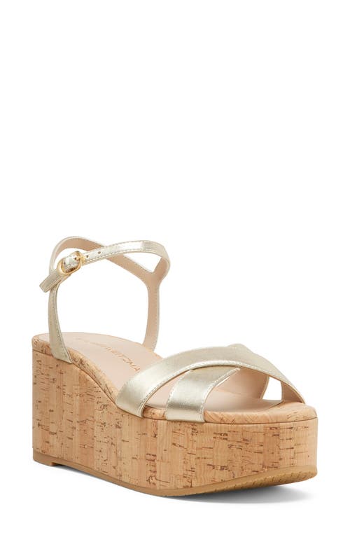 Stuart Weitzman Stuart Weitzman Dayna Ankle Strap Platform Wedge Sandal