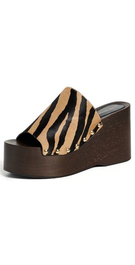 Stuart Weitzman Stuart Weitzman Kate Clog Slide Sandals New Cml/Shdw