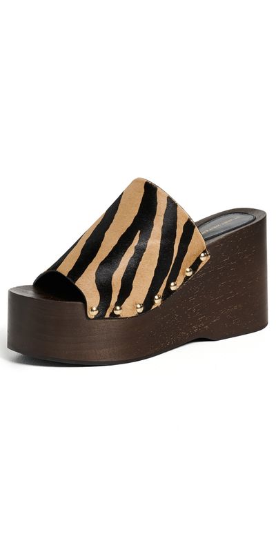 Stuart Weitzman Stuart Weitzman Kate Clog Slide Sandals New Cml/Shdw