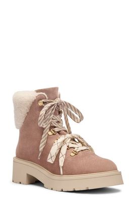 Stuart Weitzman Stuart Weitzman Ren Genuine Shearling Lace-Up Boot