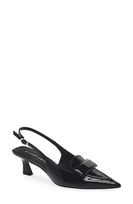 Stuart Weitzman Stuart Weitzman Sovinnie Slingback Patent Loafer Pump