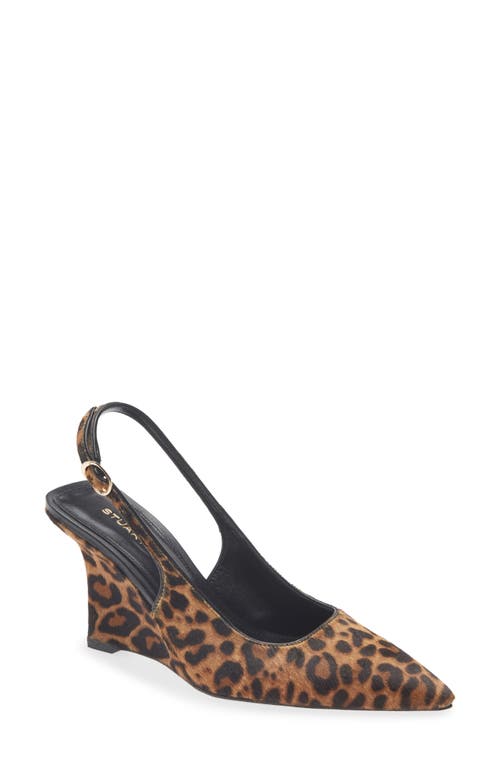 Stuart Weitzman Stuart Weitzman The Vinnie Genuine Calf Hair Wedge Sandal