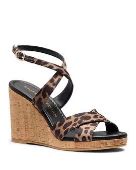Stuart Weitzman Stuart Weitzman Women's Alyssa Leopard Wedge Sandals