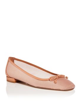 Stuart Weitzman Stuart Weitzman Women's Arabella Mesh Bow Ballet Flats