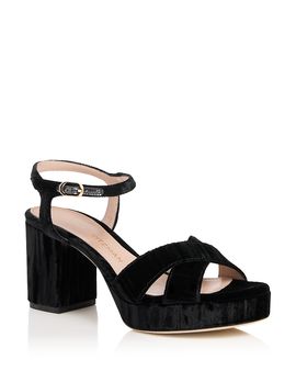 Stuart Weitzman Stuart Weitzman Women's Dayna Velvet Strappy Sandals