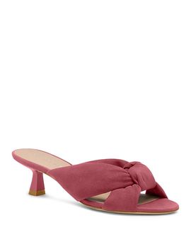 Stuart Weitzman Stuart Weitzman Women's Knotted Suede Sandals