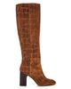 Stuart Weitzman Stuart Weitzman Women's Mulberry Embossed Suede Knee High Boots - 2