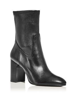 Stuart Weitzman Stuart Weitzman Women's Mulberry Stretch Leather Ankle Boots