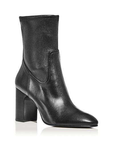 Stuart Weitzman Stuart Weitzman Women's Mulberry Stretch Leather Ankle Boots