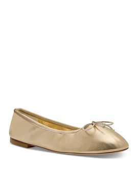 Stuart Weitzman Stuart Weitzman Women's Nia Leather Ballet Flats