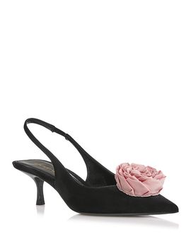 Stuart Weitzman Stuart Weitzman Women's Paloma 50 Embellished Slingback Pumps