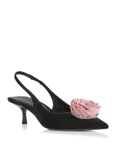 Stuart Weitzman Stuart Weitzman Women's Paloma 50 Embellished Slingback Pumps