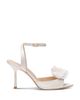 Stuart Weitzman Stuart Weitzman Women's Paloma 85 Satin Peep Toe Sandals - 2
