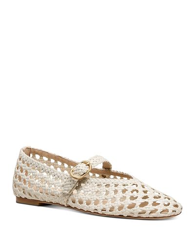 Stuart Weitzman Stuart Weitzman Women's Prim Woven Leather Ballet Flats