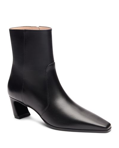 Stuart Weitzman Stuart Weitzman Women's Stassi 50 Leather Ankle Boots