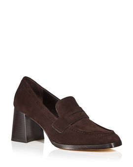 Stuart Weitzman Stuart Weitzman Women's Vera Loafer Suede Pumps