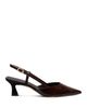 Stuart Weitzman Stuart Weitzman Women's Vinnie 50 Patent Leather Slingback Pumps - 2