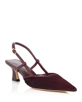 Stuart Weitzman Stuart Weitzman Women's Vinnie Calf Hair Slingback Pumps