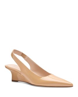 Stuart Weitzman Stuart Weitzman Women's Vinnie Patent Leather Slingback Pumps