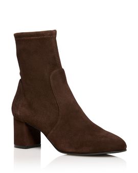 Stuart Weitzman Stuart Weitzman Women's Yulia Stretch Suede Ankle Boots