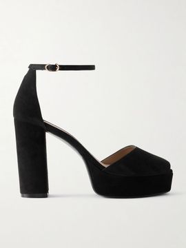 STUART WEITZMAN Suede platform sandals