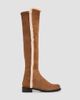 Stuart Weitzman Women's 5050 Cozy Gisele Shearling-Trim Suede Tall Boots - 1