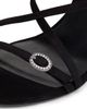 Stuart Weitzman Women's 85MM Crystal-Buckle Suede Strappy Sandals - 5