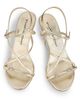 Stuart Weitzman Women's 85MM Metallic Leather Sandals - 4