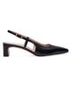 Stuart Weitzman Women's Baby Babette 40MM Leather Slingback Pumps - 4
