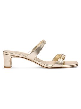 Stuart Weitzman Women's Baby Babette Leather Sandals